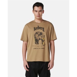 T-shirt Iceberg manica corta stampa Orso